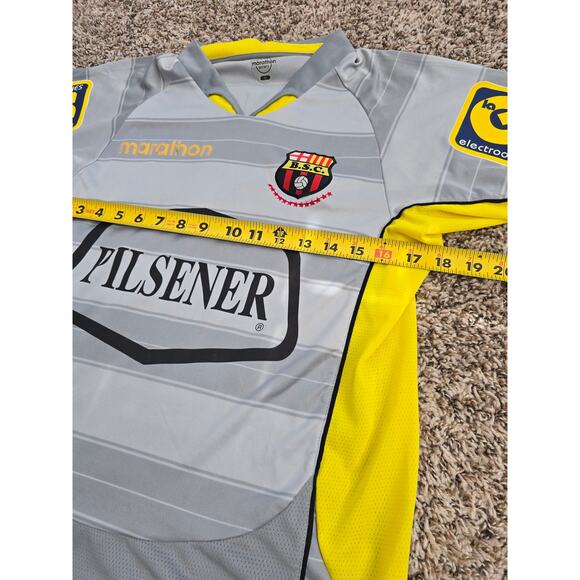 Marathon Barcelona SC Grey/Yellow Pilsener #3 Jersey S | Ecuadorian Club Fanwear - Picture 7 of 7